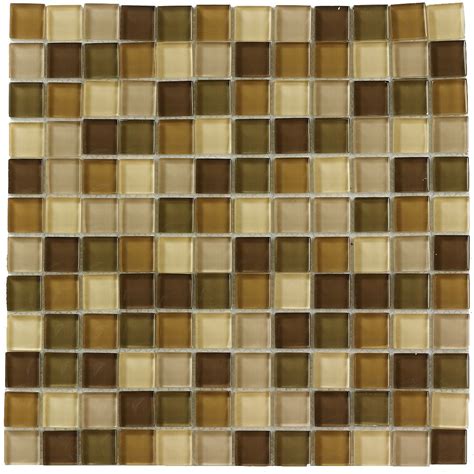 Jeffrey Court 12 Inch X 12 Inch Glass Mosaic Wall Tile In Rustic Vine