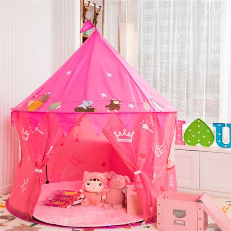 Tempsa Tente De Jeux Enfant Ch Teau Princesse Rose X Cm