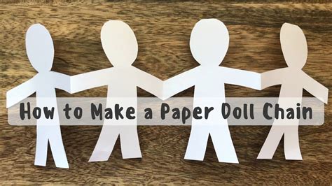 How To Make A Paper Doll Chain Youtube