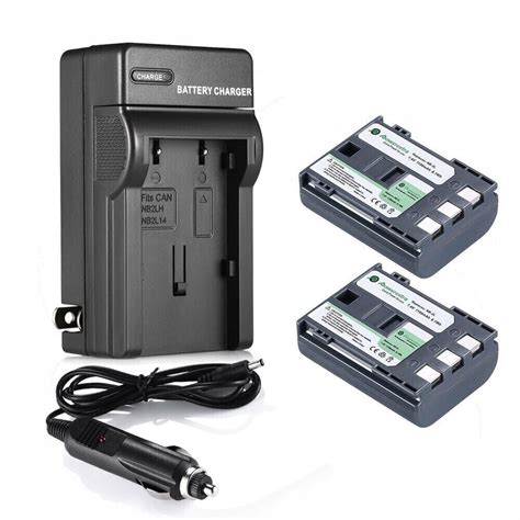 Pack Nb Lh Nb L Li Ion Battery Battery Charger For Canon Eos