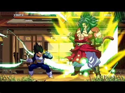 VEGETA Vs BROLY High Level Awesome Fight YouTube