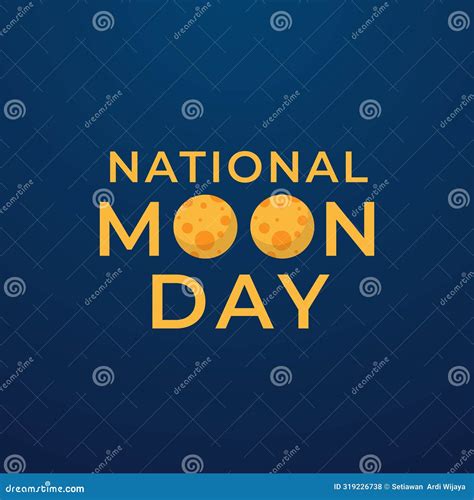 Vector Graphic Of National Moon Day Ideal For National Moon Day