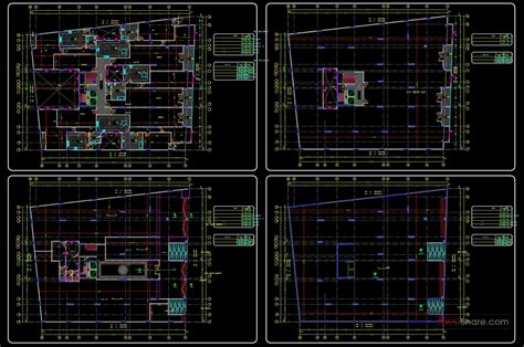 Commercial Building Layout Plan Autocad File Free Download