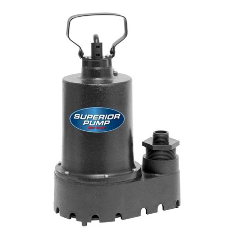 Superior Pump 13 Hp Submersible Cast Iron Utility Pump 91337 The Home Depot