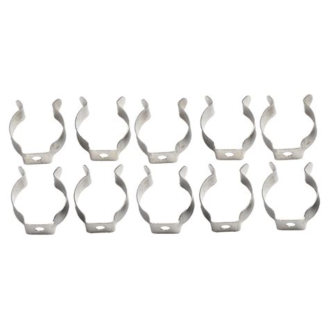 Betor 10pcs Spring Terry Clips Open Type Spring Steel Tool Clips Heavy