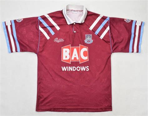 1991 92 WEST HAM UNITED MATCH ISSUE SHIRT M Football Soccer Premier