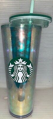 Starbucks Spring Waves Iridescent Tumbler Oz Venti Cold Cup New