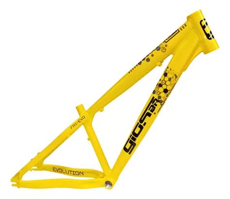 Quadro Gios Frx Evo Colmeia Dh Dirt Grau Amarelo Neon