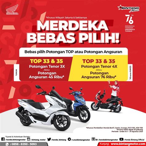 Spesial Kemerdekaan Bintang Motor Jakarta Honda Bintang Motor