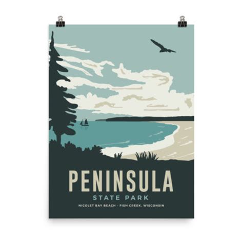 Peninsula State Park Poster - Forward Apparel Company™