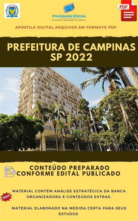 Provimento Efetivo Concursos Apostila Prefeitura Campinas Sp Bi Logo