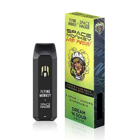 Space Monkey Live Resin Delta Disposables G