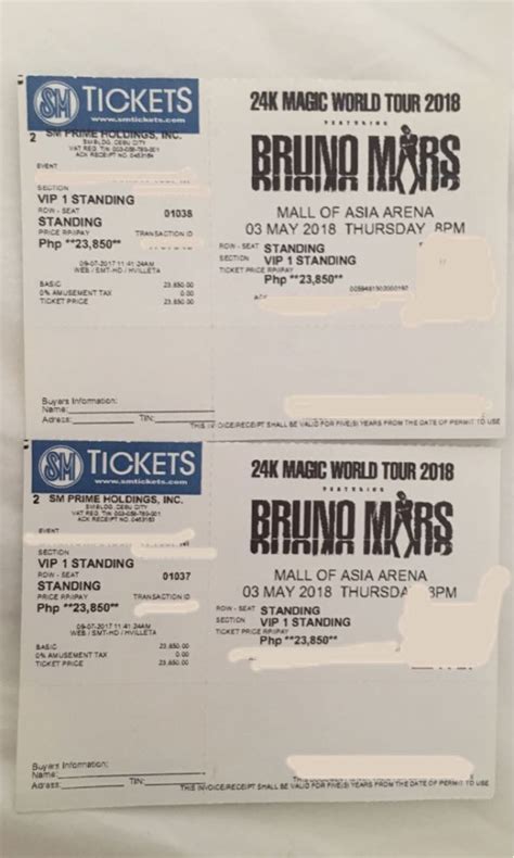 2 Vip Standing Day 1 Bruno Mars Live In Manila 24k Magic World Tour