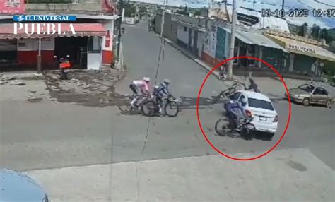 Conductor no respeta señalamientos y provoca accidente en Puebla