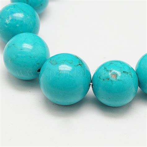 Wholesale Round Natural Howlite Graduated Beads Strands Pandahall