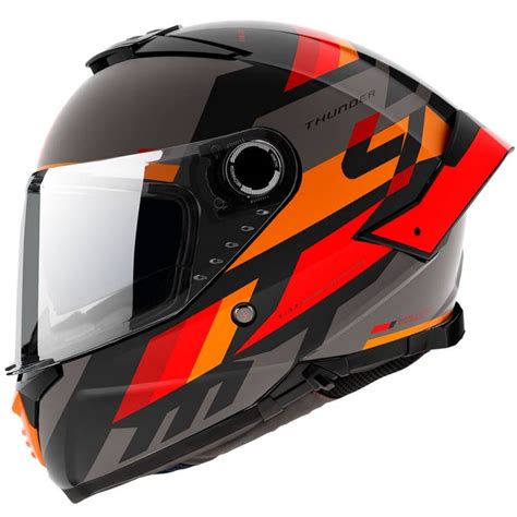 Casco Mt Thunder Sv Ergo B Rojo Mate