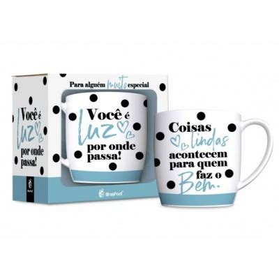 CANECA PORCELANA URBAN 300ML VOCÊ É LUZ