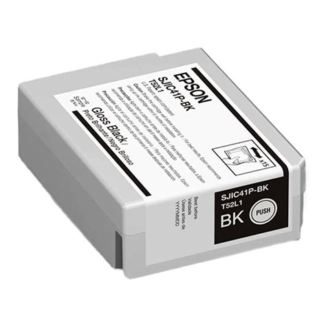 Cartucho De Tinta Epson SJIC41P BK Negro Brillante Original Computodo