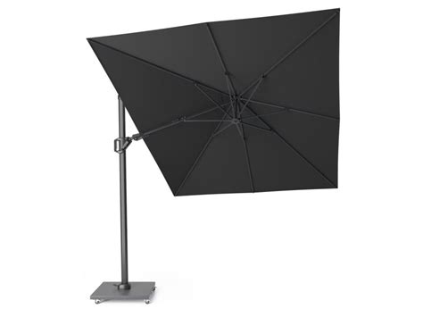 Platinum Zweefparasol Challenger Premium T2 Faded Black 350 X 260 Cm