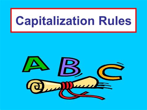Fourth Grade Grammar: Capitalization Rules - Worksheets Library 