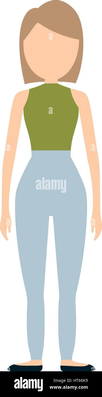 Character Woman Faceless Image Stock Vector Image Art Alamy