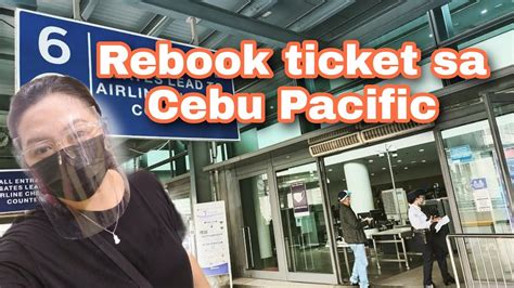 Rebook Ticket Sa Cebu Pacific Youtube