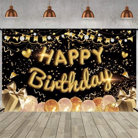 Amazon Happy Th Birthday Backdrop Banner Extra Large Fabric Hot Sex Picture