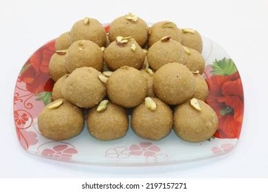 Indian Traditional Sweet Food Besan Ke Stock Photo