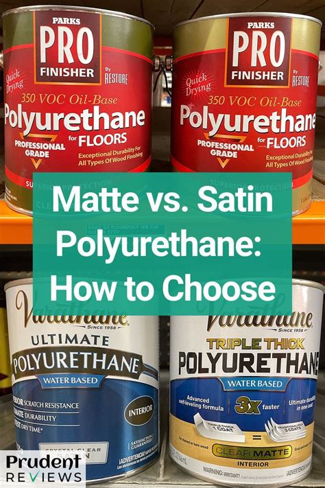 Matte Vs Satin Polyurethane What S The Difference Artofit