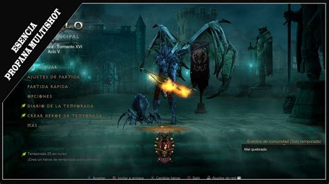 Diablo Iii Demon Hunter Set Esencia Profana Multishot Youtube