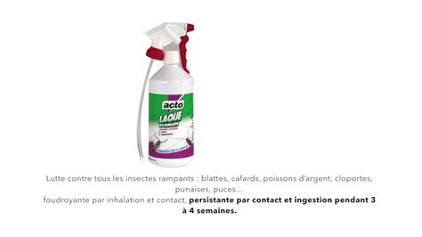 Laque Insecticide Rampants Acto YouTube