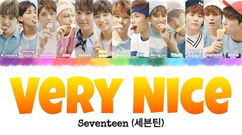 Seventeen Aju Nice Very Nice Indo Sub Lyrics Color Coded