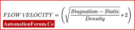 Pitot Tube Flow Velocity Calculator