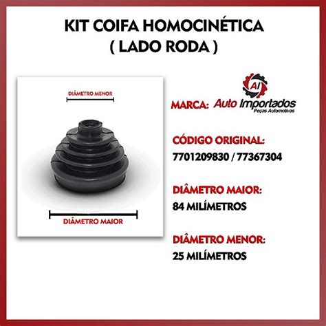 Kit Coifa Borracha Graxa Abra Adeira Homocin Tica Lado Roda Jeep