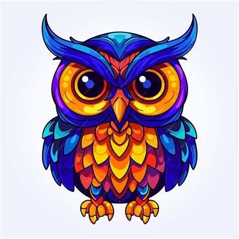 Premium Vector Cute Owl Animal Cartoon Character Icon Owl Logo