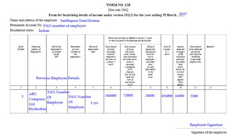 Sample Filled Form 12B And How To Fill Form 12B