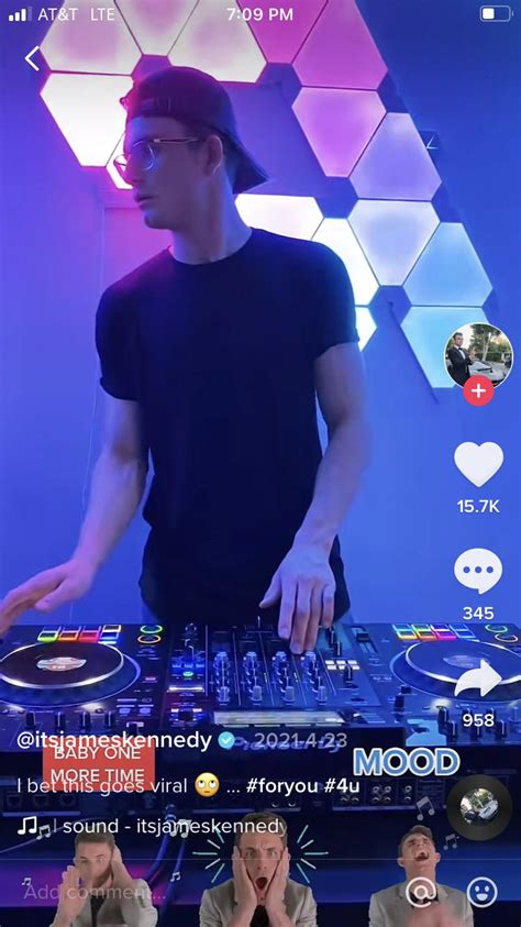 James has a TikTok where he DJs and he is actually really good! : r ...