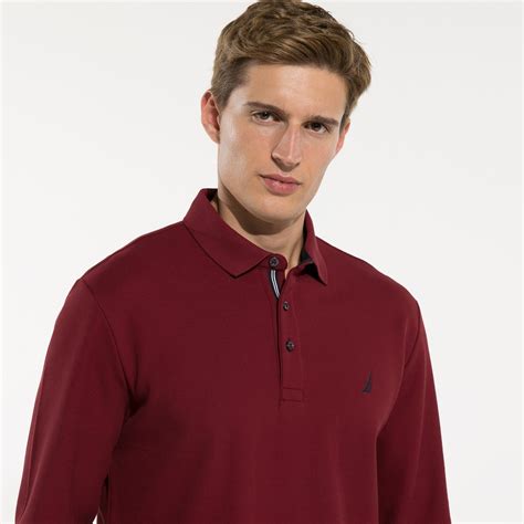 Nautica Erkek Bordo Uzun Kollu Polo Xxl K T Occasion