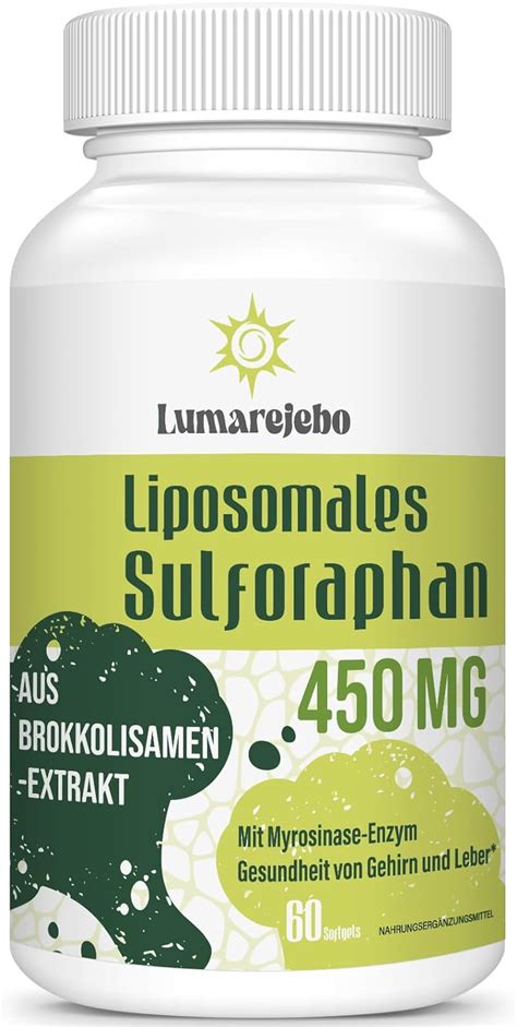 Liposomales Sulforaphan Mg Tagesdosis Hochdosierte Brokkoli