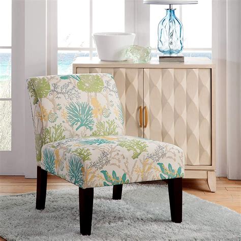 coastal print accent chairs - FastHomeIdeas