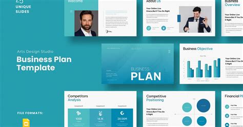 Business Plan Google Slide Presentation Template Incl. business & company - Envato