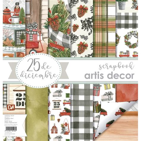 Colecci N De Diciembre De La Marca Artis Decor Papel Scrap Navidad