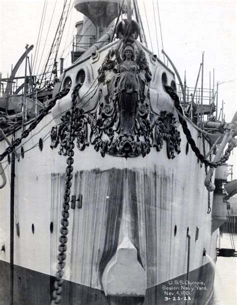 Uss Olympia C Ships New Figurehead Soon After Installation On Her