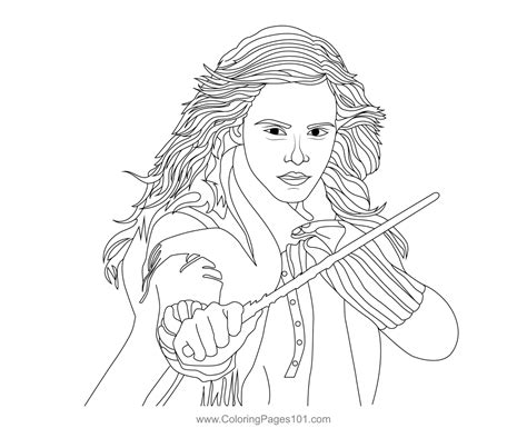 Harry Potter Coloring Pages Hermione