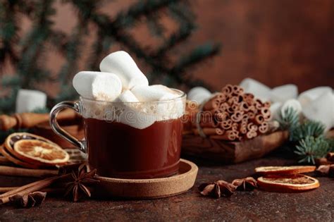 Hot Chocolate With Marshmallows Stock Image Image Of White Chocolate 332227105