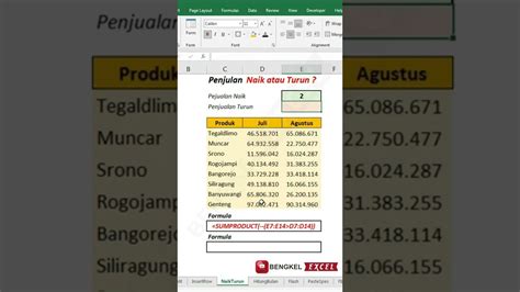 Tips Mencari Penjulan Naik Atau Turun Di Excel YouTube