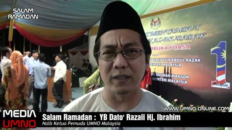 Naib Ketua Pemuda UMNO Malaysia YB Dato Razali Hj Ibrahim YouTube