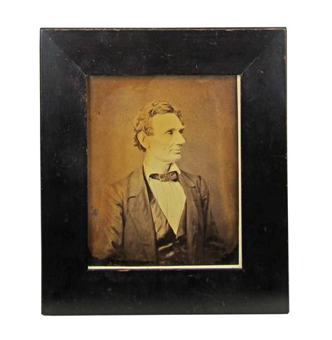 Lot Abraham Lincoln Iconic Portrait After Hesler By George B Ayres Original Frame