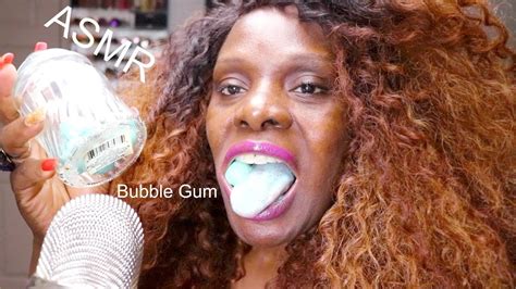 Trying Hard Bubble Gum ASMR Eating Sound Intense YouTube