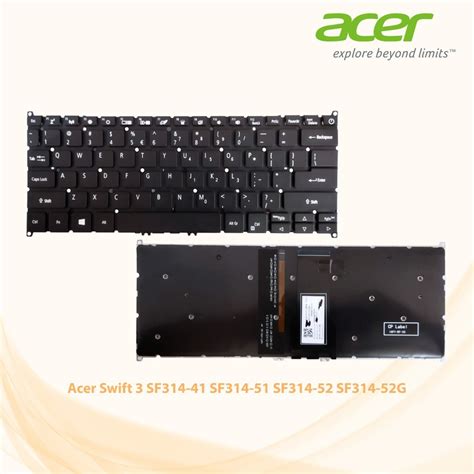 Jual Keyboard Acer Swift 3 SF314 41 SF314 51 SF314 52 SF314 52G A314 22